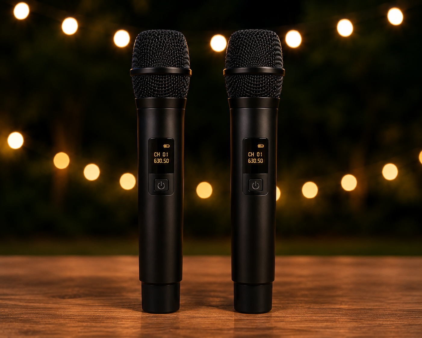 2 wireless mics